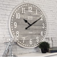 FirsTime & Co.® Arlo Gray Farmhouse Wall Clock, American Crafted, Light Gray, 20 x 2 x 20 in, (25708)