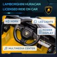 thumbnail image 4 of Qaba 12V Electric Car for Kids, Licensed Lamborghini Kids Electric RC Car, Toddler Ride on Toys Gift, Yellow, 4 of 9