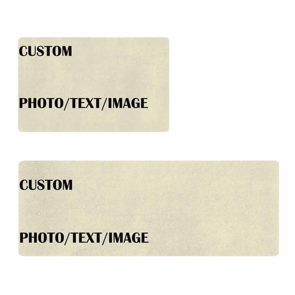 Custom Personalized Area Rug, 48"x17" & 28"x17" Custom Logo Image Text Photo Anti Slip Washable Door Mat, Decorative Carpet for Bedroom Living Room Office Garden Balcony
