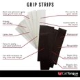 thumbnail image 5 of CatTongue Non-Slip Strips - 2" x 8.5" Pre-Cut Non-Abrasive Grip Tape Strips - Waterproof, Heavy-Duty Anti-Slip Tape, Black, 5 of 5