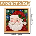 thumbnail image 3 of SeekLGT Christmas Santa DIY Kit, DIY Cloth Sewing Kit, Framed Holiday Fabric Quilt Art Craft Set, Seasonal Wall Decor Project for Adults, Kids, Beginners, 3 of 9