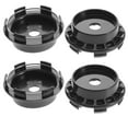 thumbnail image 3 of KAKOWELY car wheel center caps 4Pcs Wheel Hub Center Caps For Car Modification Wheel Rim Hub Cover Universal For Car Tuning And Replacement Black2.36"X2.36"X0.59", 3 of 4