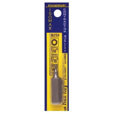 Steel City Power Tools - Eazypower Hex Power Bit, Tool Steel, 86259