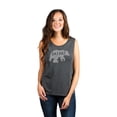 thumbnail image 2 of Thread Tank Mimi Bear Women's Fashion Sleeveless Muscle Tank Top Charcoal Small, 2 of 4
