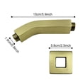 thumbnail image 2 of Square Shower Arm with Flange, 1/2 NPT Tapered Threads, Rain Shower Head Arm, Wall Mount Shower Extension Arm, 2 of 10