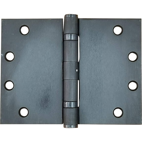 Wide Throw Hinge - Heavy Duty Steel with Oil Rubbed Bronze Finish, 4.5 Inch x 6 Inch, Ball Bearing, 2 Pack