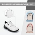 thumbnail image 2 of FitVille Wide Mens Golf Shoes Men Spiked Cushioning for Flat Feet Arch Support, Lightweight Slip-Resistant, 2 of 6