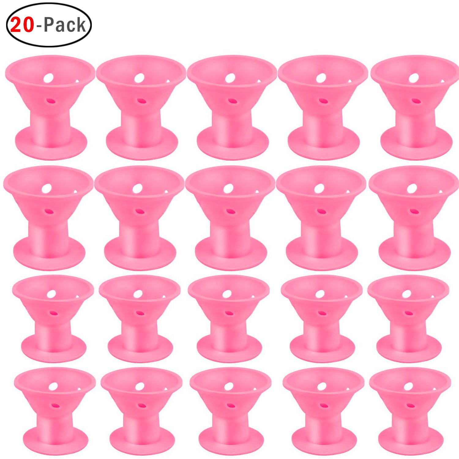 20pcs Magic Silicone Hair Curlers Rollers No Clip Hair Style Rollers Soft  Magic DIY Curling Hairstyle Tools Hair Accessories 