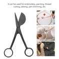 thumbnail image 4 of Duckbill Applique Scissors, Plastic Handle Multipurpose 6 Inch Stainless Steel Blades Duckbill Scissors  for Embroidery for Cutting Clothes Lake Blue,Roseate,Yellow,Black, 4 of 7