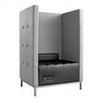 thumbnail image 7 of NBF Lounge Chair Privacy Seating with High Back Panels & Power Outlet for Office Workspace, Gray, Black, 7 of 7