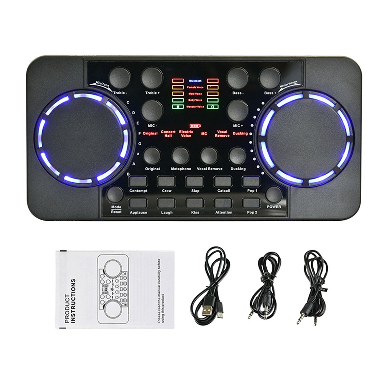 V300 Pro Live Streaming Sound Card 10 Sound Effects 4.0 Audio Interface Mixer For DJ Music Studio Recording Karaoke