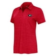 thumbnail image 2 of Women's Antigua Heather Red Georgia Bulldogs Layout V-Neck Polo, 2 of 3