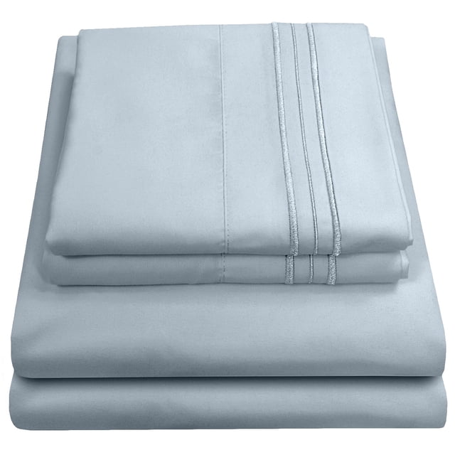 Juego de sábanas Sweet Home Collection 1800 Supreme Twin Misty Blue