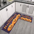thumbnail image 2 of Happy Halloween Kitchen Rugs Sets Of 2 Halloween Bat Spider Web Kitchen Mats for Cooking Outdoor Non Skid Runner Rug Decorations for Home Dining Room (17x47in+30x17in), 2 of 7