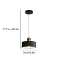 thumbnail image 3 of Dvruxg Iron Hanging Desk Lamp – Dining Table Bar Bedroom Pendant Light Fixture – Adjustable Hanging Light for Restaurant, Study Room, Tea Room & Coffee Shop, 3 of 5
