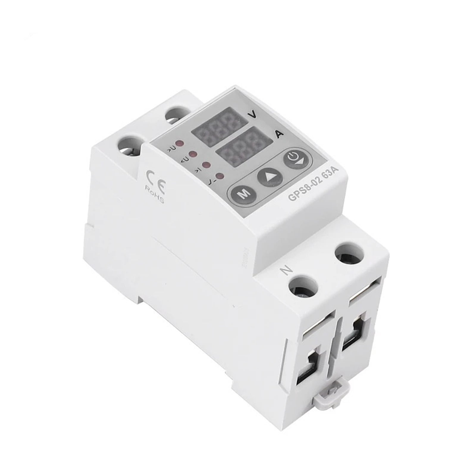 EJYWPSWD GPS8 Din Rail over Current Protector over Voltage under Voltage Protective Device 40A 63A 80A 220VAC