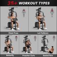thumbnail image 4 of Soozier Home Gym Machine with 99lbs Weight Stack, Multifunction Power Tower, 4 of 10