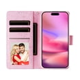 thumbnail image 4 of FOXDOCK Floral Wallet Phone Case for iPhone 16 Pro , PU Leather Flip Case with Card Slots, Shockproof Kickstand Folio Cover, 4 of 6