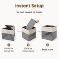 thumbnail image 5 of FOUKUS 4 Pack 11 Inch Fabric Storage Cubes: 25 lb Reinforced Structure with Clear Front Window, Collapsible Cube Storage Bin Organizer for Closet Shelf, Clothes, Toys, Dorm Room, 5 of 7