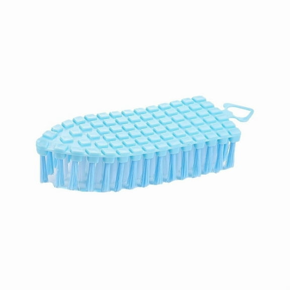 Hxlamzoo Flexible Soft Bristle Brush for Showerhead, Bathtub & Hard-to-Reach Areas Cleaning - Efficient Bathroom Scrub Brush with Ergonomic Handle