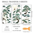 thumbnail image 2 of 1set 3 Sheets 3 Styles PVC Waterproof Decorative Stickers Self Adhesive Floral Decals for Furniture Decoration Crane 300x150mm 1 sheet/style, 2 of 7