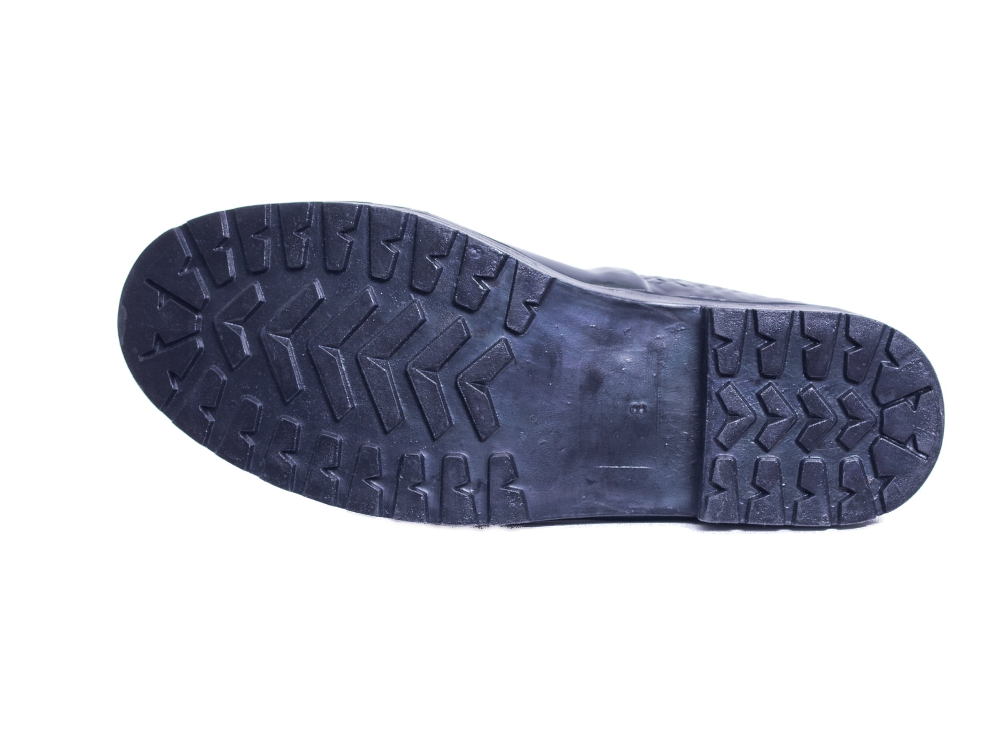 Women Black Croco Rider Rubber Rain Boots