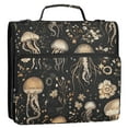 thumbnail image 2 of ALAZA Zipper Binder Jellyfish Pattern 3 Ring Trapper Keeper File Folder Organizer Bag, 2 of 8