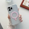 thumbnail image 1 of Pour iPhone 14 Pro Max 6,7 Pouces Étui Mince Transparent Compatible avec MagSafe Anti-Jaunissement Antichoc Anti-Rayures, Rouge, 1 of 5
