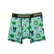 Minecraft Boys Boxer Brief Underwear, 4-Pack, Sizes XS-XL