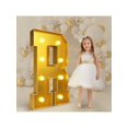 thumbnail image 1 of Imprsv 3FT Gold Marquee Light Up Letters & Numbers For Birthday Gold Party Decorations Large Gold Marquee Letters & Numbers For Baby Shower Wedding, 1 of 4