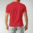 thumbnail image 4 of T-Shirt Graphique pour Homme de la Saint-Valentin avec Imprimé Cœur Pailleté Rouge, Tissu Doux, Tenue Décontractée d'Été et pour Rendez-Vous, Rouge, P, 4 of 4