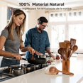 thumbnail image 2 of 11pcs Juego de Utensilios de Cocina con Bandeja, Balde de Almacenamiento Y 9 Ganchos, Set Multifuncional de Cucharas para Cocinar, Utensilios Cocinas Saludables, Cucharas para Cocinar con Asa C&oa, 2 of 7