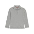 thumbnail image 3 of Smith's American Girls' L/S Polo Shirt Color: gray Size: 4 - 5, 3 of 3