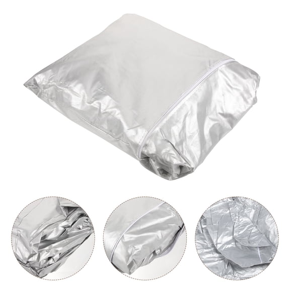 PBPBOX Golf Cart Cover Roof, Plated Silver, Waterproof, Uv Resistant, Easy on, Rear Access Zipper