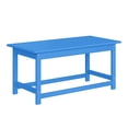 thumbnail image 5 of WestinTrends Highland 7-Piece HDPE Outdoor Patio Furniture Adirondack Conversation Set, Pacific Blue, 5 of 11