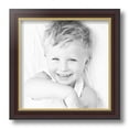 thumbnail image 2 of ArtToFrames 10x10 Inch Mahogany and Gold Slope Frame Picture Frame, This Brown MDF Poster Frame is Great for Your Art or Photos, Comes with Regular Glass (4447), 2 of 8