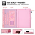 thumbnail image 4 of Dteck Fire HD 10 2021 Case - Folio PU Leather Smart Case Cover with Auto Wake/Sleep & Card Slots Compatible with All-New Amazon Fire HD 10 11th Generation / Fire HD 10 Plus 2021,Pink, 4 of 6