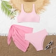 thumbnail image 2 of NIEWTR Big Girls 2-Piece Swimsuit Tankini Set Summer Beach Bathing Suit Swimwear Summer Beach Swimwear 11-12 Years,Pink, 2 of 7