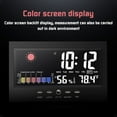 thumbnail image 2 of LNGOOR Weather Station Wireless Indoor Outdoor Thermometer Color Display Digital Weather Thermometer with Atomic Clock, Forecast Station with Calendar and Adjustable Backlight, 2 of 7