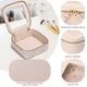 thumbnail image 5 of Estuche de maquillaje Pinkmik Mini, transparente, de piel sintética, color beige, 5 of 7