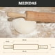 thumbnail image 3 of Rodillo De Madera Giratorio Para Amasar Pizza Pan, 3 of 6