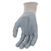 Expert Gardener Gray Nitrile Sustainable Gloves Large
