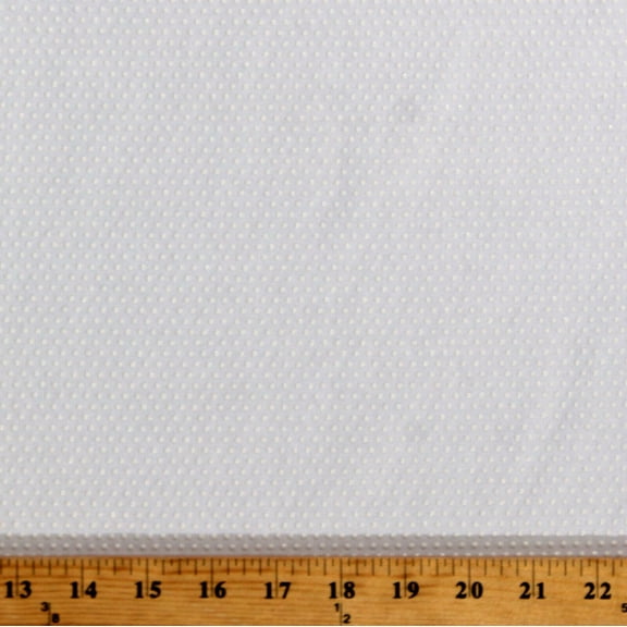 Jiffy Grip Non-Slip Rug Padding White Anti-Skid Anti-Slip Rubberized 30" Wide Cotton Fabric by the Yard (7483M-1D-white)