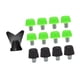 thumbnail image 3 of Pieles de zapatos de zapatos de fútbol de 12 piezas Caballeros de rugby M6 Spikes de zapatillas de fútbol para zapatillas de fútbol para zapatillas de Verde 8 mm negro 11 mm, 3 of 8