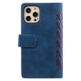 thumbnail image 6 of For iPhone 11 Pro Max Premium PU Leather Crossbody Case Purse Zipper Pocket Magnetic Folio Card Slots Wallet Kickstand Phone Case with Shoulder Strap & Wrist Strap For iPhone 11 Pro Max,
Blue, 6 of 14