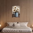 thumbnail image 3 of ZHONGYUTONG Farmhouse Canvas Rustic Daisy Wall Art Country Flowers Picture Vintage Floral Vase Painting for Bathroom Decor Framed (20.00" x 30.00"), 3 of 5