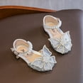thumbnail image 6 of SYNPOS Little Kids Girls Sandals Glitter Rhinestone Dress Sequins Princess Low Heels Party Dance Shoes, 6 of 6