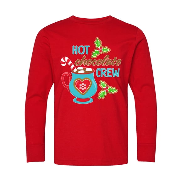 Inktastic Hot Chocolate Crew Long Sleeve Youth T-Shirt