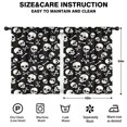 thumbnail image 2 of Blackout Kids Curtains,Halloween Skull Crossbones Pattern Childrens Insulated Curtains Set Of 2,Bedroom Essentials,Toddler Room Decor 42"x54", 2 of 5