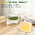 thumbnail image 2 of Shampoo Bar Travel Case Compatible with Kitsch, Leakproof Silicone Small Travel Soap Case with Draining Pad, Portable Soap Container for Gym & Camping, 1 Pack (Butter Yellow), 2 of 7